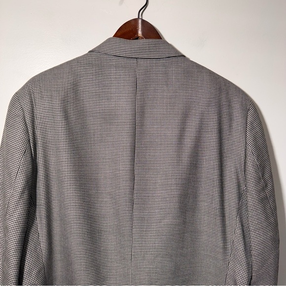 Lauren Ralph Lauren Dillards Silk Wool Blazer Men 44L Houndstooth Sport Coat - Picture 6 of 10
